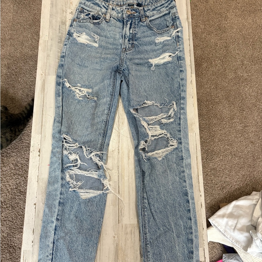 American Eagle Outfitters High Rise Blue Jeans
